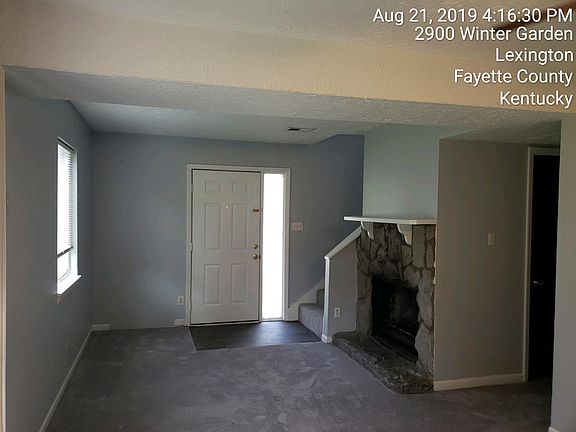 Looking at the front door from the inside