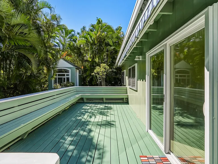 Or enter through the sliding doors from the deck.