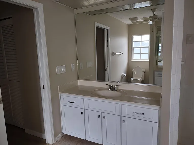 in Master bathroom