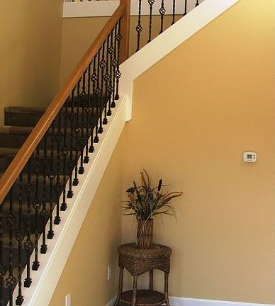 staircase with custom rail