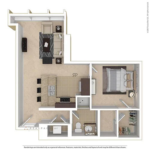 Floor plan One Bedroom