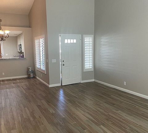 Front door entrance into condo