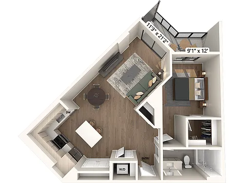 Floor plan A11A-Scheme2