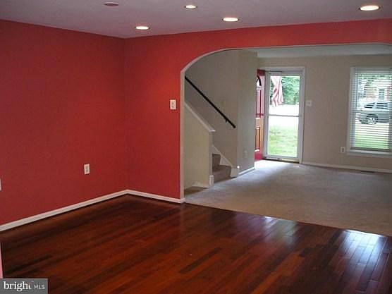 dining room with view of front door