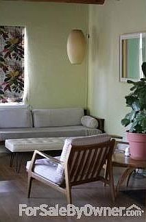 Living room with South facing window