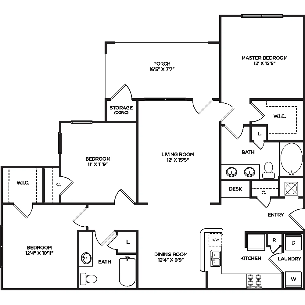 Floor plan C1R