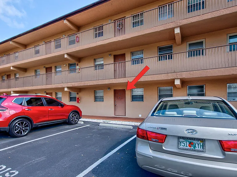 Front Door with your Parking Space at your front door