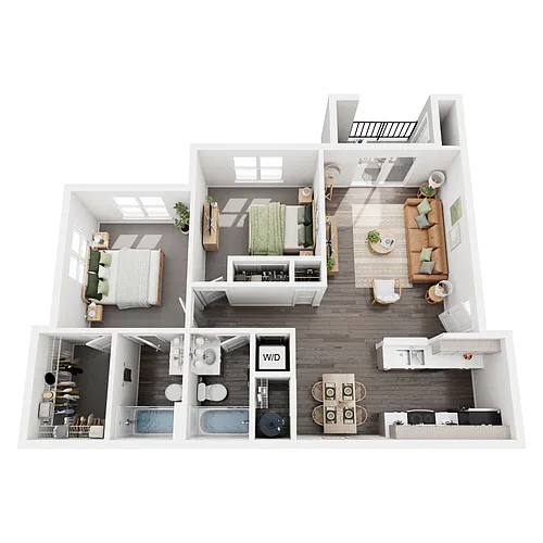 Floor plan One Bedroom