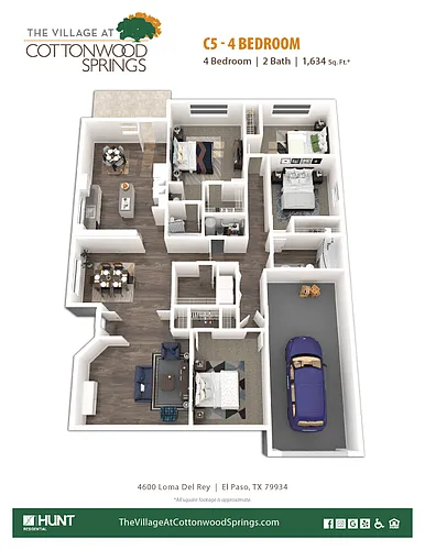 Floor plan C5 - 4 Bedroom