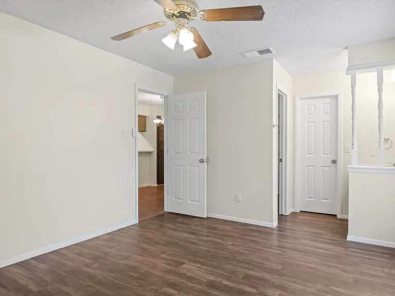 Master bedroom with bathroom