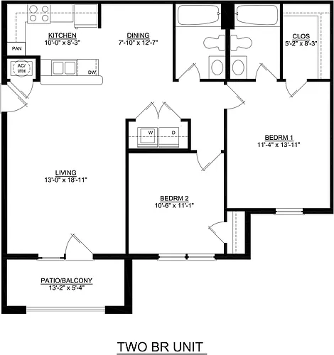 Floor plan 2 Bedroom