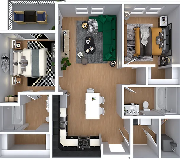 Ruth | 2bd, 2ba - 945 sqft. Ruth | 2bd, 2ba - 945 sqft.
