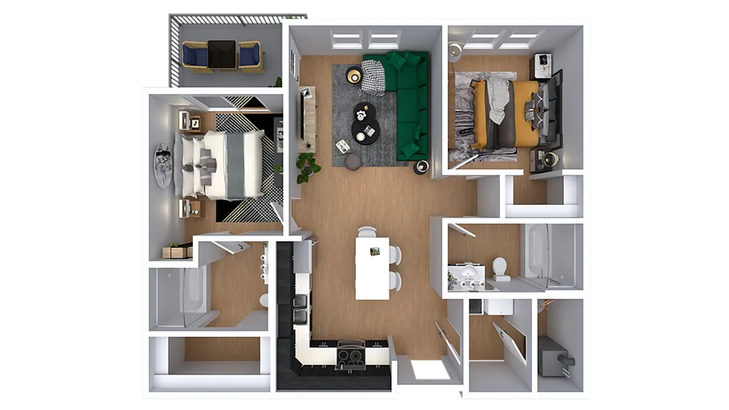 Floor plan The Ruth (Income Restricted)