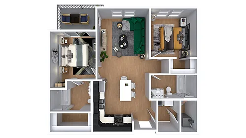 Floor plan The Ruth (Income Restricted)