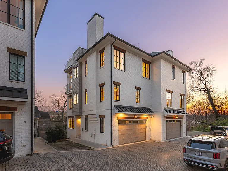 Exterior of our home. Enjoy a relaxing stay in our spacious, modern townhome, complete with a 2 car garage and private rooftop deck in one of Nashville's most coveted neighborhoods!
