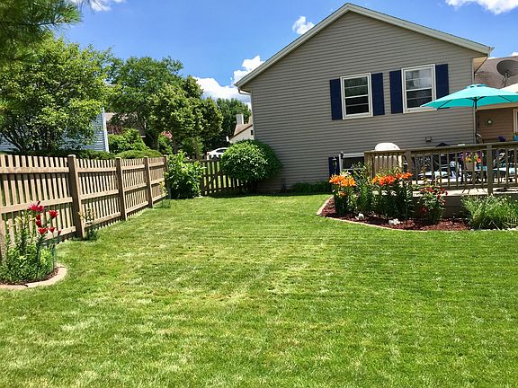 Fenced in backyard 