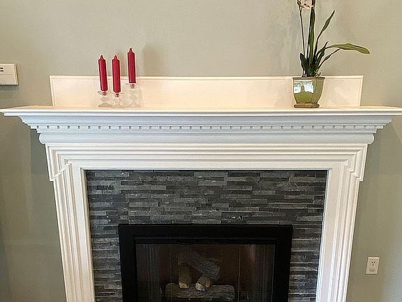 gas fireplace in family room