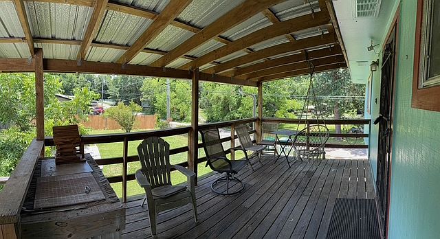 Deck off the front door