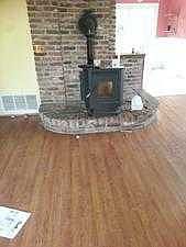 Living room fireplace