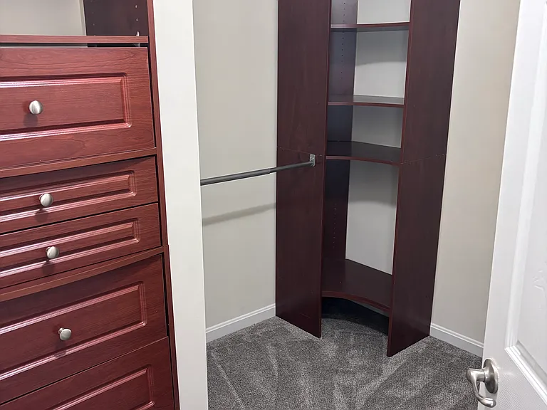 Master bedroom walk-in closet