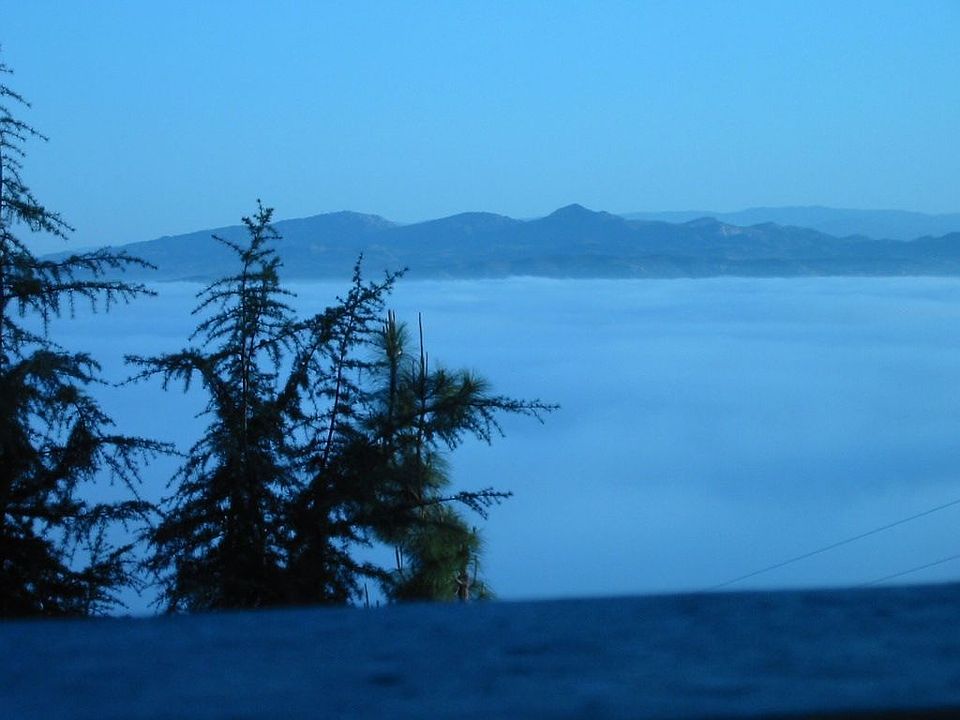 view looking north from deck
