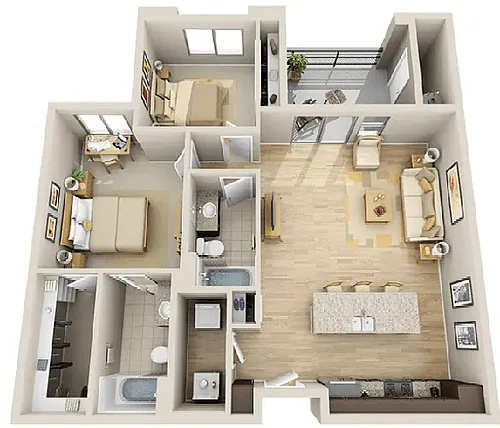 Floor plan B1