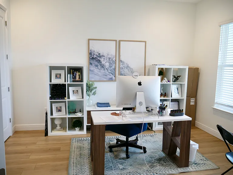 Office with 2 large closets