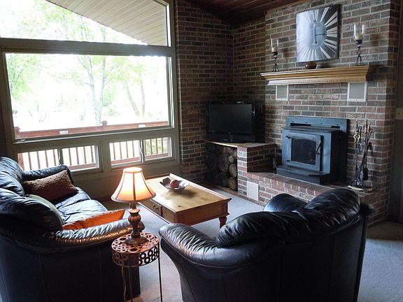 Main floor living room/wood burning fireplace