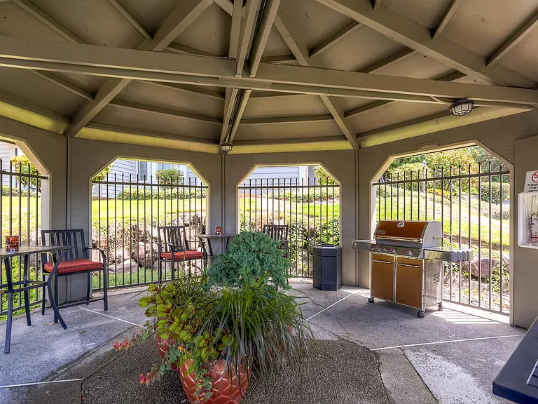 Our Apartments Gazebo and Community BBQ at Newport Heights Apartment in Tukwila Washington