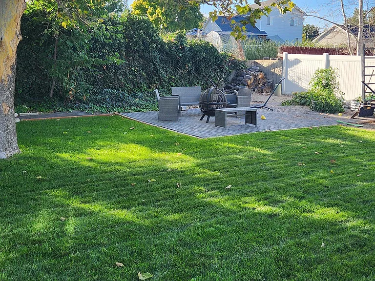 Back patio/fire pit