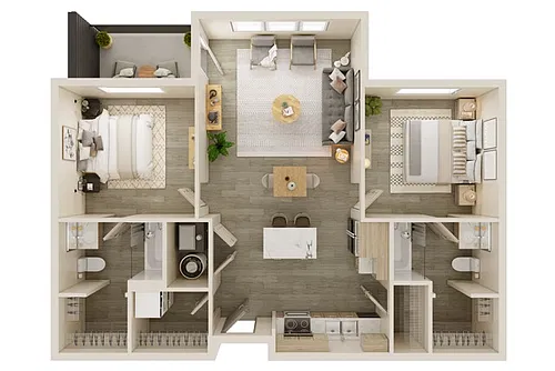 Floor plan 2BR Sutton