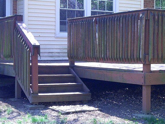 Two exits from HUGE deck