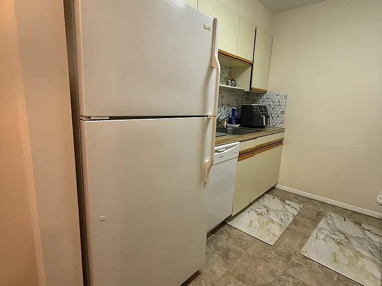 Kitchen with newly installed dishwasher