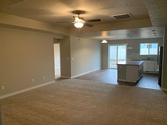 Living room and kitchen