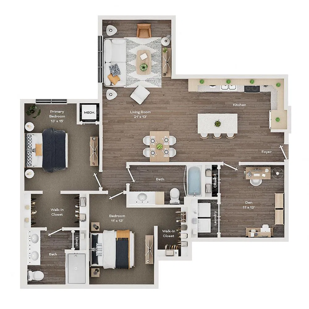 Floor plan C9 - Volstead + Den