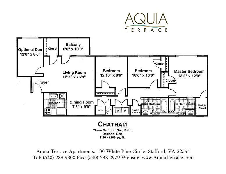 Floor plan The Chatham