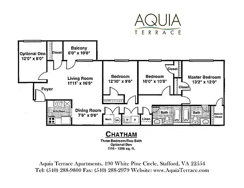 Floor plan The Chatham