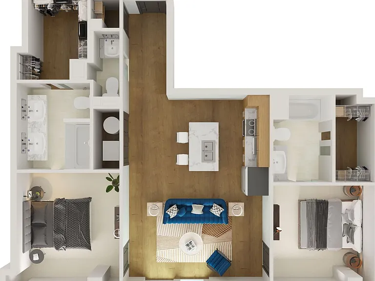10 floor plan Overlook at RiverPlace