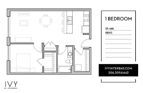 Floor plan 1X1