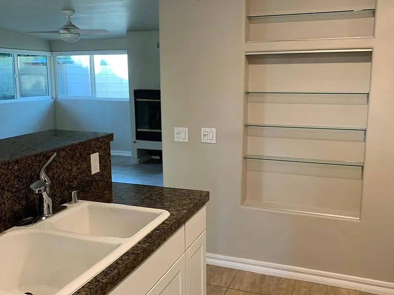 Kitchen small wall shelves