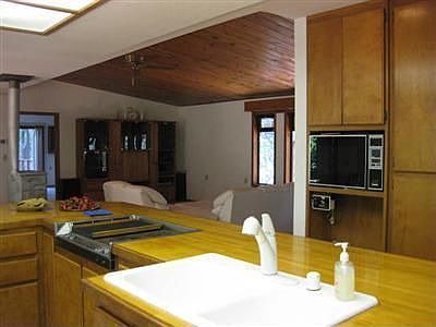 Butcher Block Island Open to LR