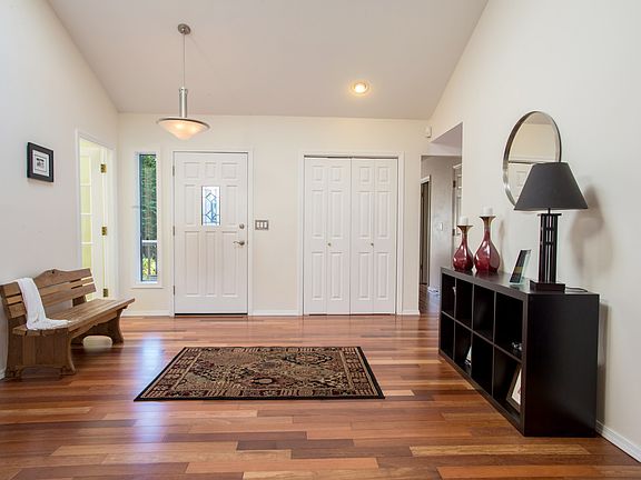 Gracious entry with skylight welcomes all.