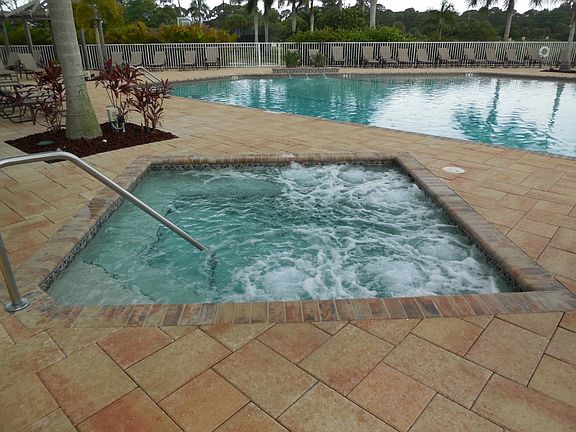 Soothing jets in heated spa