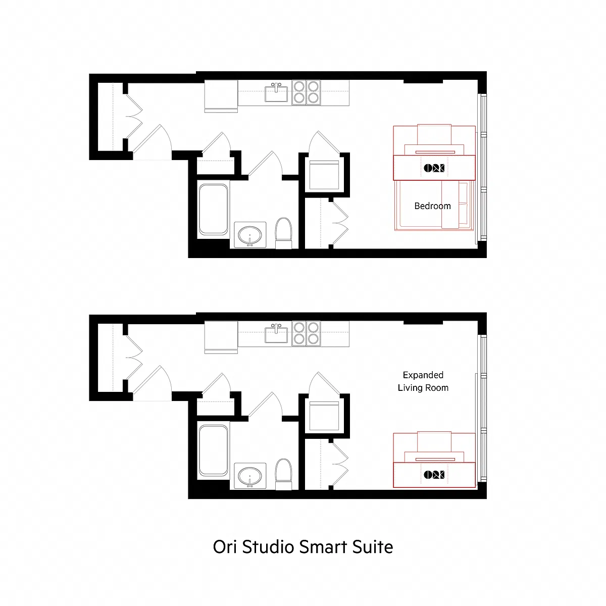 Floor plan Studio Smart Suite | S02bf