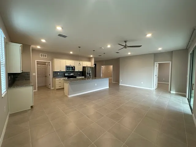 Large space for living and dining