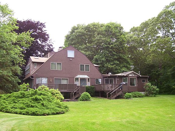 Waterside view of home