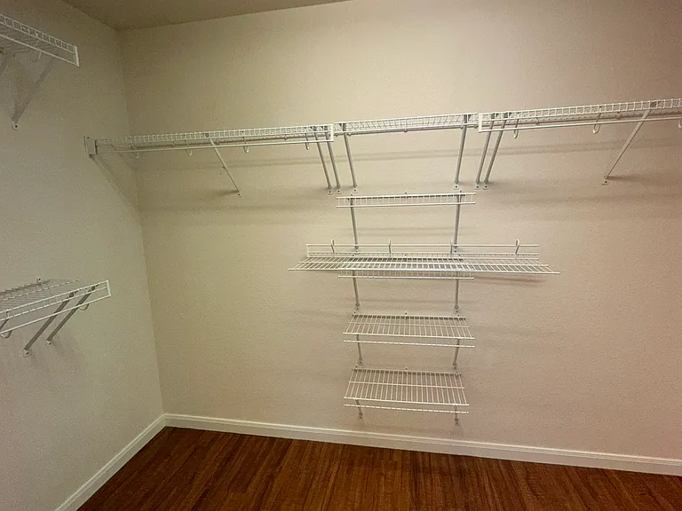 Master bedroom walk-in closet