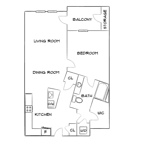 Floor plan Design 1B