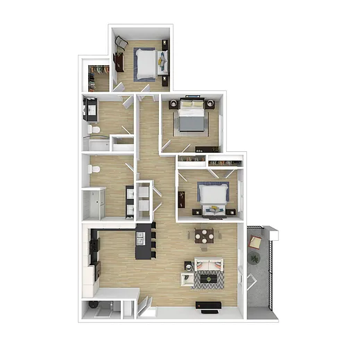 Floor plan 3 Bedroom