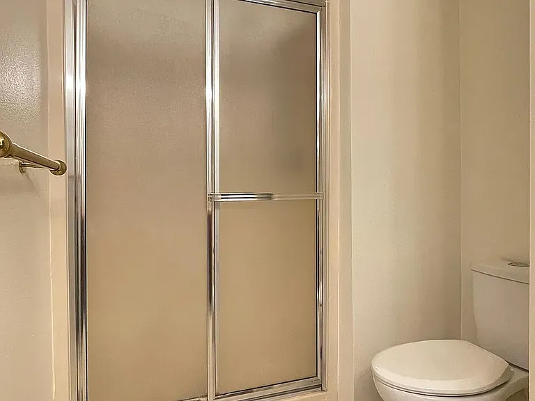 Shower in the master bathroom